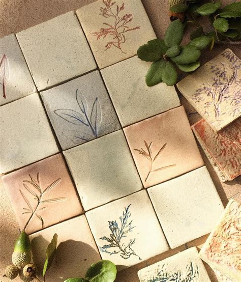 Botanical Stoneware Tiles For The New Atelier 🍂 Botanical Gardens Stoneware Tiles Artisan