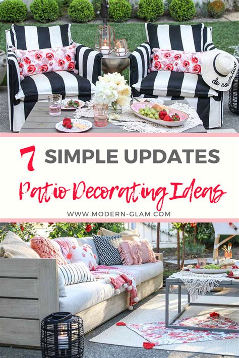 Maybe you would like to learn more about one of these? Patio Decorating Ideas: 7 Simple Summer Updates - Modern Glam