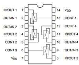 Cd4066 Pinout Examples Datasheet Applications And Features Electronic