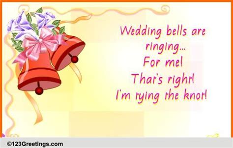 Wedding Bells Are Ringing Free Announcement Ecards Greeting Cards