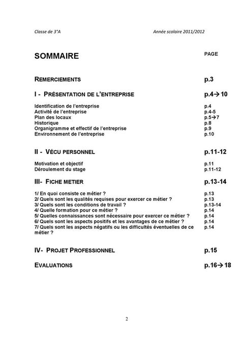 Exemple De Rapport De Stage 3eme Avocat Hinatapedia