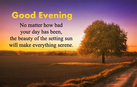 inspirational good evening images with quotes lines about sunset and eve