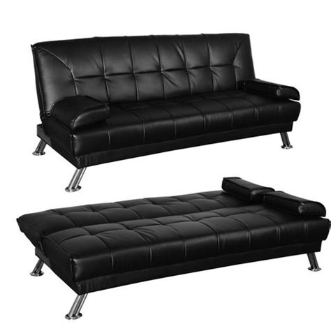 Tutti i divano letto sono progettati per utilizzo quotidiano. Divano letto cm.188 a libro color nero rete a doghe relax ...