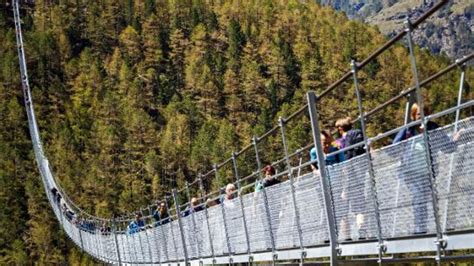 Worlds Longest Suspension Footbridge Opens In Switzerland