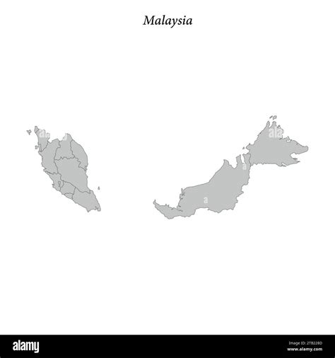 Map Of Malaysia Cut Out Stock Images And Pictures Alamy
