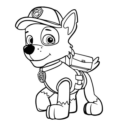 Various coloring pages for kids, and for all who are interested in coloring pages, can get amazing pictures easily through this portal. Rocky - Coloring pages for kids