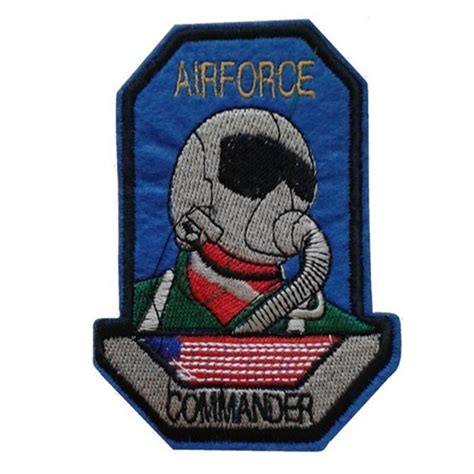 1 Piece Airforce Commander Iron On Patch Motif Applique Heraldic Air
