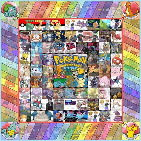 Pokemon drinking board game | games | Pinterest