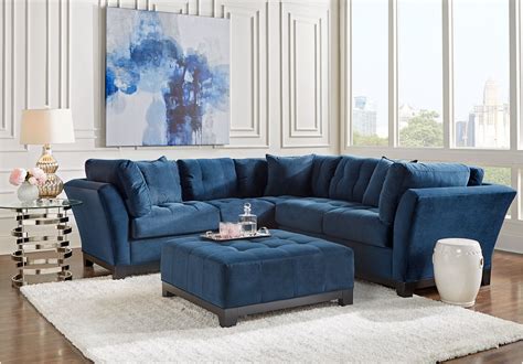 Cindy crawford sectional sofa rooms fontaine furniture couch metropolis bed living pc well discover sofas. Cindy Crawford Home Metropolis Navy 2 Pc Sectional ...
