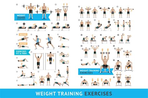 Dumbbell Exercises Weight Training ~ Illustrations