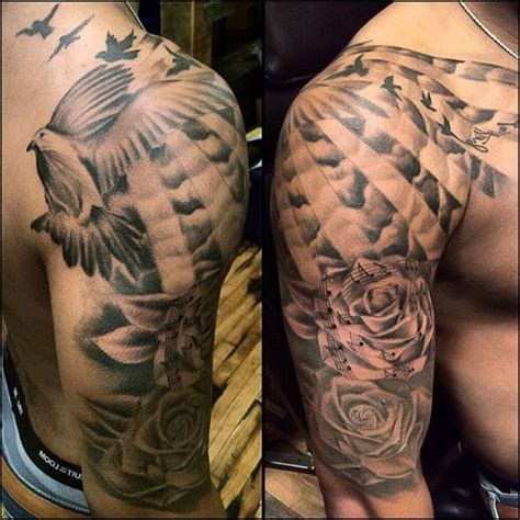 Mens Shoulder And Upper Arm Tattoos Best Tattoo Ideas