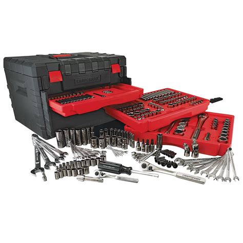 Craftsman 258 Piece Mechanics Tool Set With 3 Drawer Case