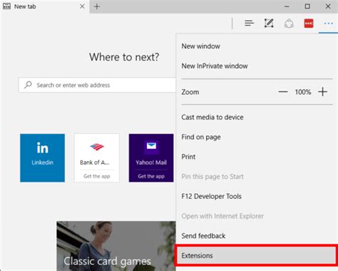 Adding An Extension To Microsoft Edge Killbills Browser Images And