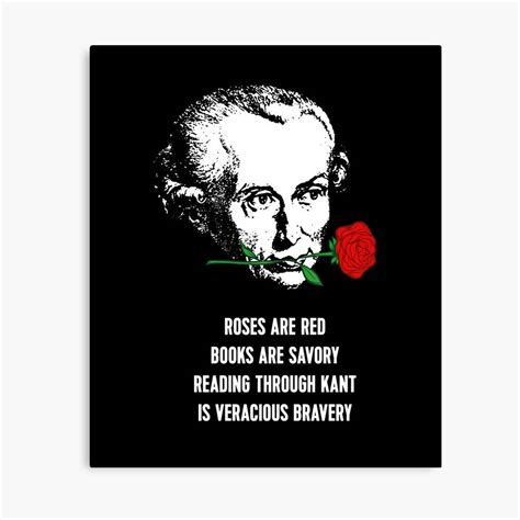 Immanuel Kant Roses Are Red Philosophy Poem Pun T For Philosophers