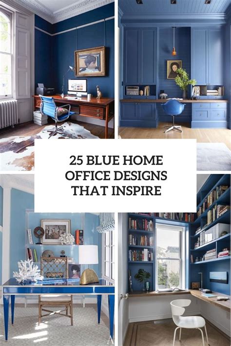25 Blue Home Office Designs Tickabout