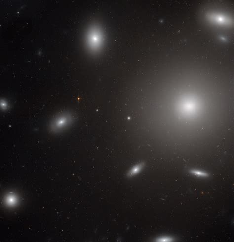 Image Hubble Catches Galaxies Swarmed By Star Clusters