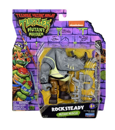 Teenage Mutant Ninja Turtles Mutant Mayhem Rocksteady Basic Action