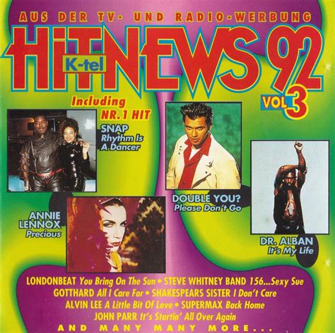 Hit News 92 Vol 3 1992 Cd Discogs