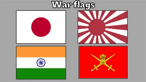 Countries And Their War Flags Part 1 Youtube