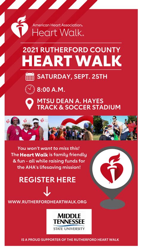 Led By Mtsus Huber Rutherford Heart Walk Invites Participants To