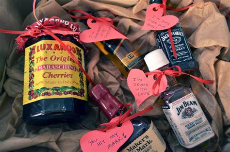 Hit valentine's day gifting gold with the help of our guide and find the perfect present, experience or flowers for your honey this year. Mr. Kate - DIY liquor and hearts valentine for guys