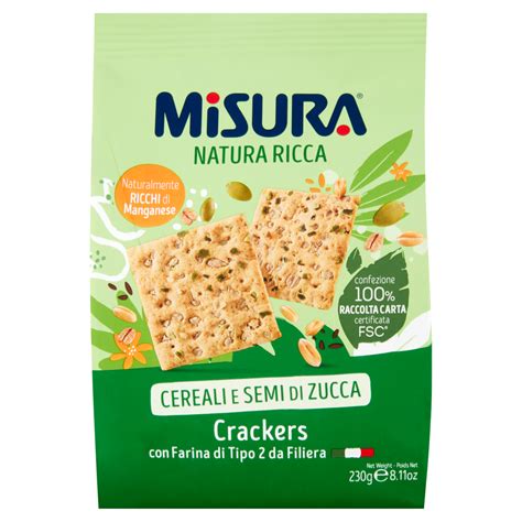 Misura Natura Ricca Cereali E Semi Di Zucca Crackers G Carrefour