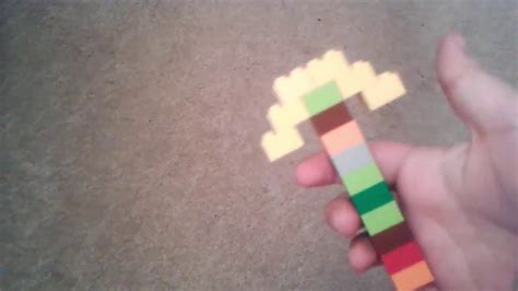 How To Build A Lego Minecraft Pickaxe Youtube