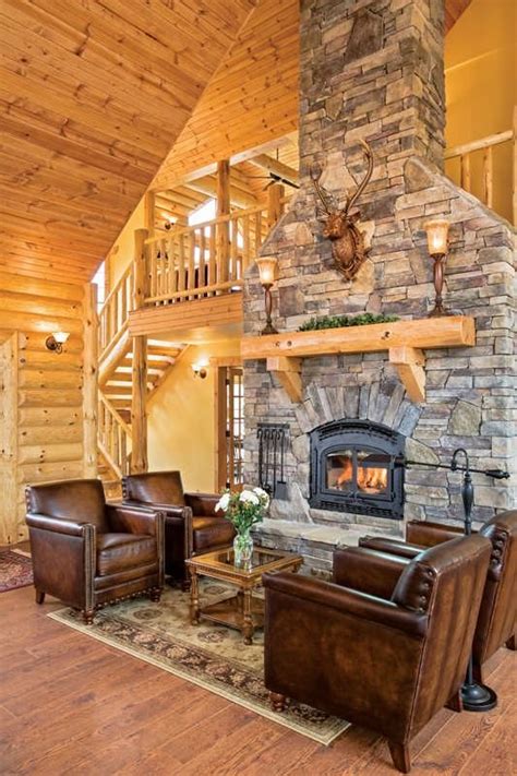 Modern Log Cabin Interior Youngryte