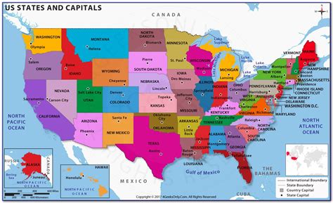 A Map Of The United States With State Names And Capitals Prosecution2012