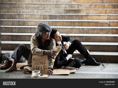 Old Homeless Beggar Image And Photo Free Trial Bigstock