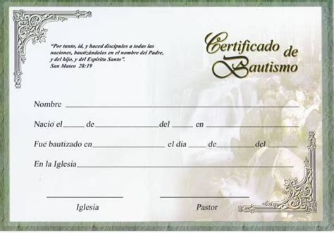 Certificados De Bautismo Cristianos Gratis Imagui Baby Dedication