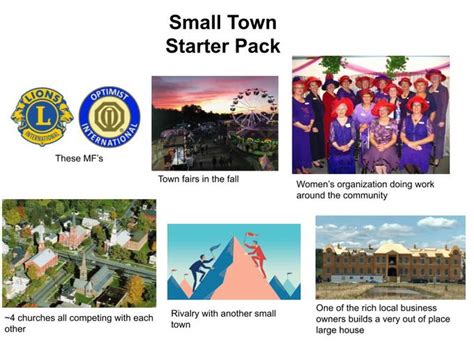 Small Town Starter Pack Rstarterpacks Starter Packs Know Your Meme