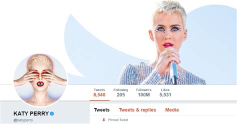 Twitter Record Katy Perry Becomes The First User To Reach 100 Million