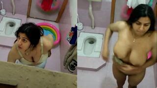 A Pakistani Girl Gets Caught On Hidden Camera Bathing In A Scandalous