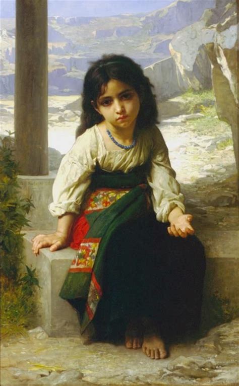 The Little Beggar 1880 William Adolphe Bouguereau Wikipaintings