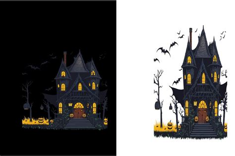 Halloween Haunted Houses Graphic By Mamtaj019838 · Creative Fabrica