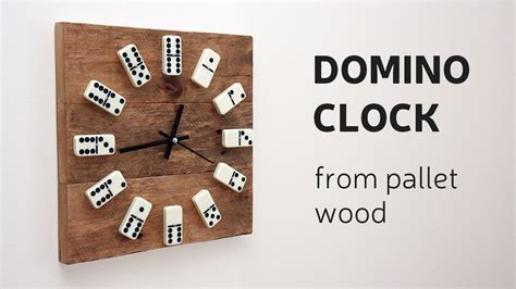 This is diy round shaped pallet clock to occupy a imminent place on the walls of the house as an this lovely pallet wall clock is round in shape and huge in size that makes it look really big in. DIY: Domino Clock From Pallet Wood - YouTube