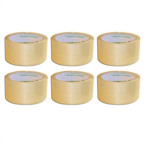 6 Rolls Carton Sealing Clear Packing Tape Box Shipping 2 X 55 Yards