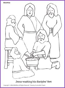 Maybe you would like to learn more about one of these? DAY 3 Jesus Washing Disciples Feet, Coloring Pages - Kids ...