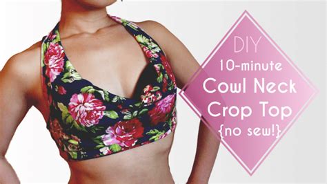 10 Minute Cowl Neck Top No Sew Diy Sparkly Belly
