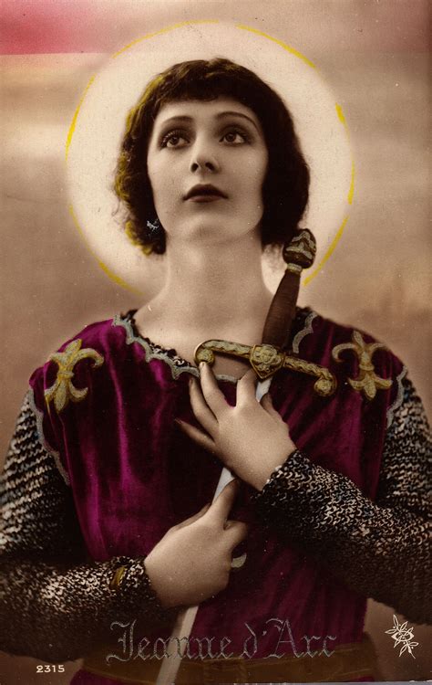 Vintage French Postcard Of Joan Of Arc Collection Of Terry Castle