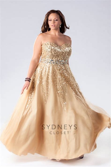 gold plus size formal dress i would love to have this dress and an occasion to wea… plus
