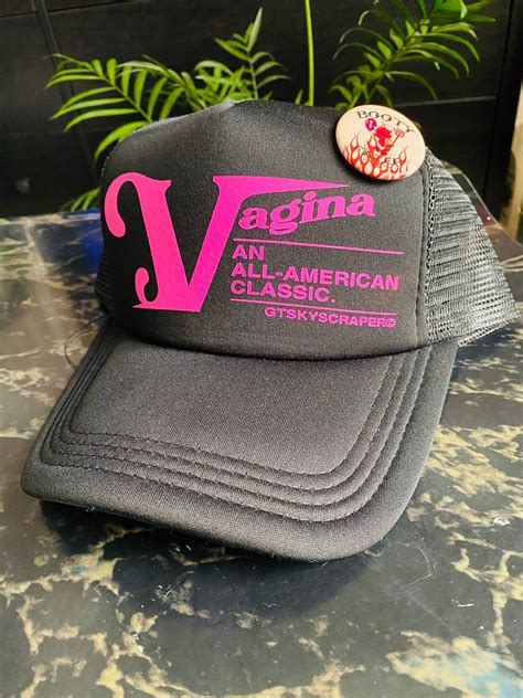 Vintage Vagina Classic Logo Trucker Hat In All Black Grailed