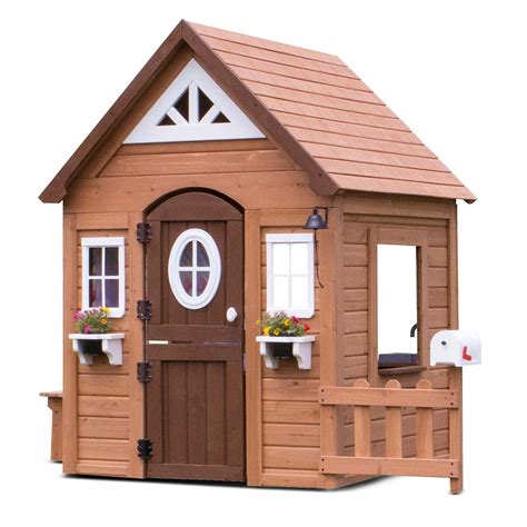 You will need to measure the space you have and choose a cubby house that fits comfortably in your backyard. Backyard Discovery Aspen Cubby House - Fitness and Play ...