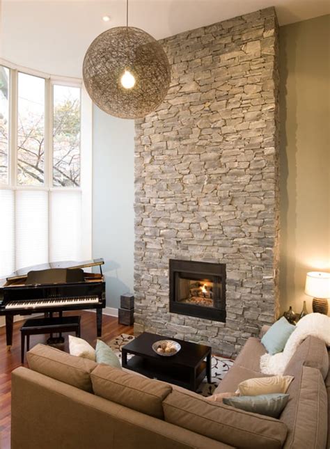 Modern fireplace designs are a welcome update to a sixties style brick fireplace stone design. 56 Clean and modern showcase fireplace designs