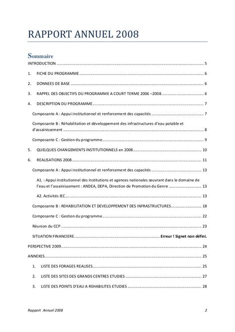 Rapport Annuel 2008