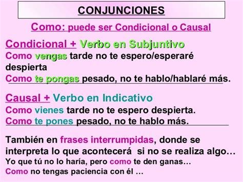 Conjunciones