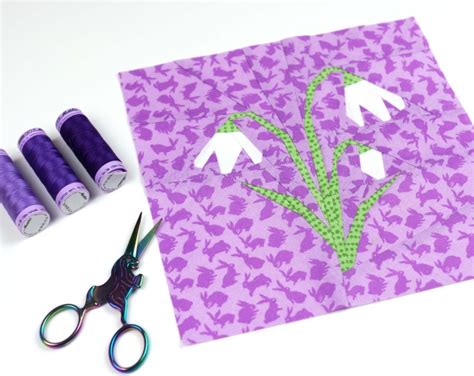 Coat by watmoughs knitting studio. snowdrops quilt pattern, snowdrops quilt block pattern ...