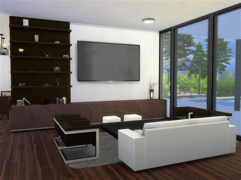 The Sims Resource Brentwood Luxury Contemporary Residence