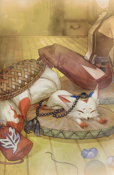 Tenko 天狐 Are A Type Of Japanese Divine Beast A Kitsune Fox Spirit